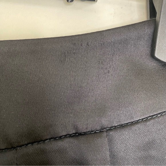 90s Y2K black satin straight leg pants S - Picture 10 of 11